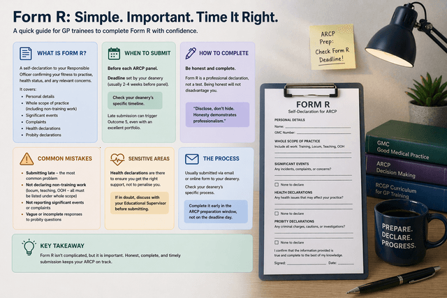 Form R for GP Trainees: What It Is, How to Complete It, and Common Mistakes