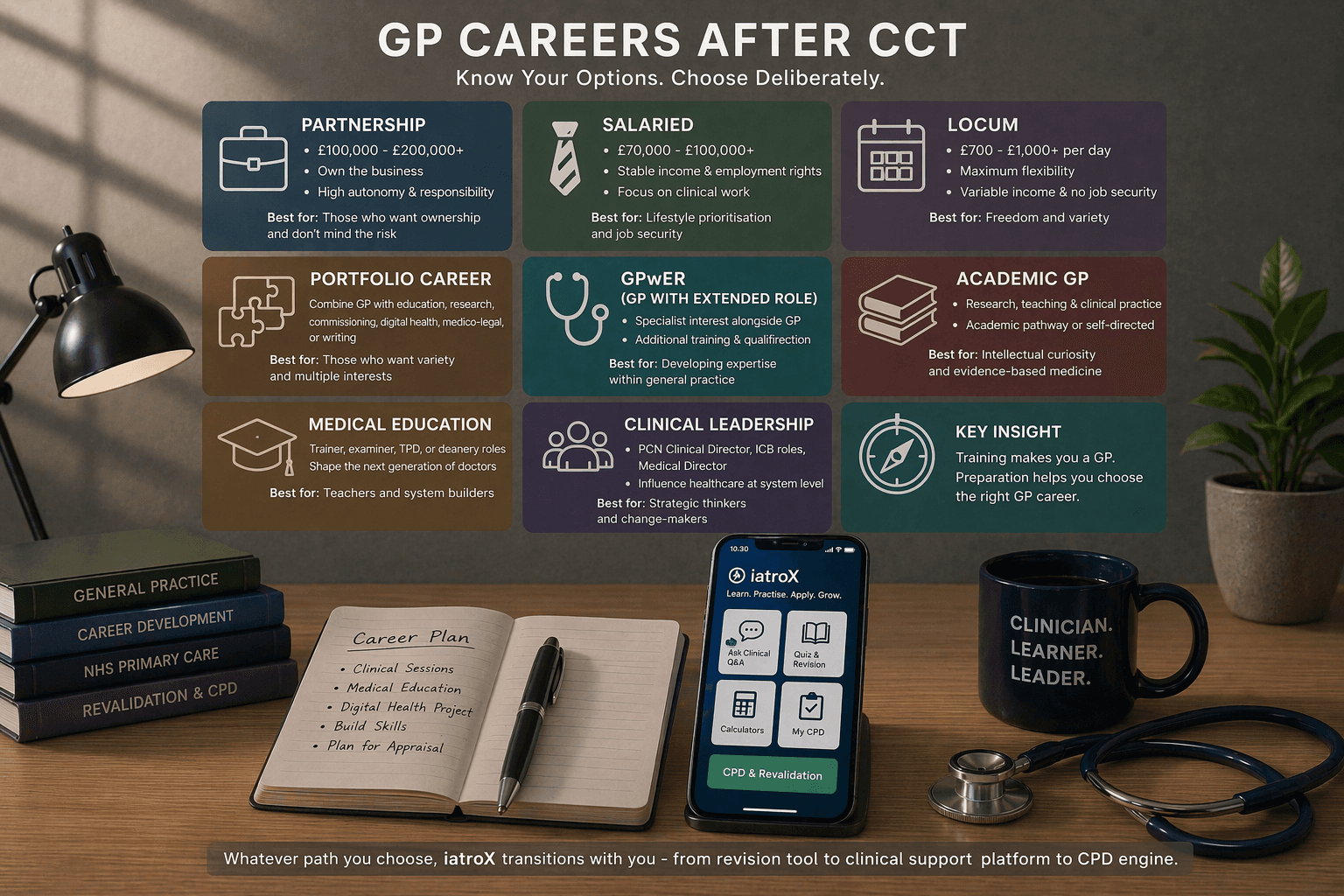 GP Career Options After CCT: Partnership, Salaried, Locum, Portfolio, and Beyond