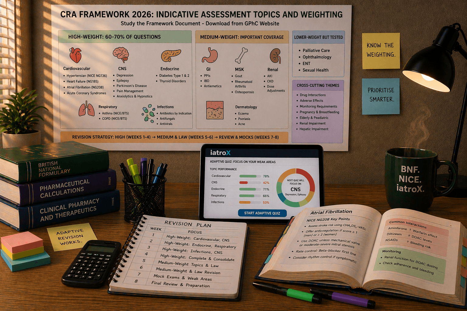GPhC CRA Part 2 Clinical Therapeutics: High-Weight Topics and How to Prioritise
