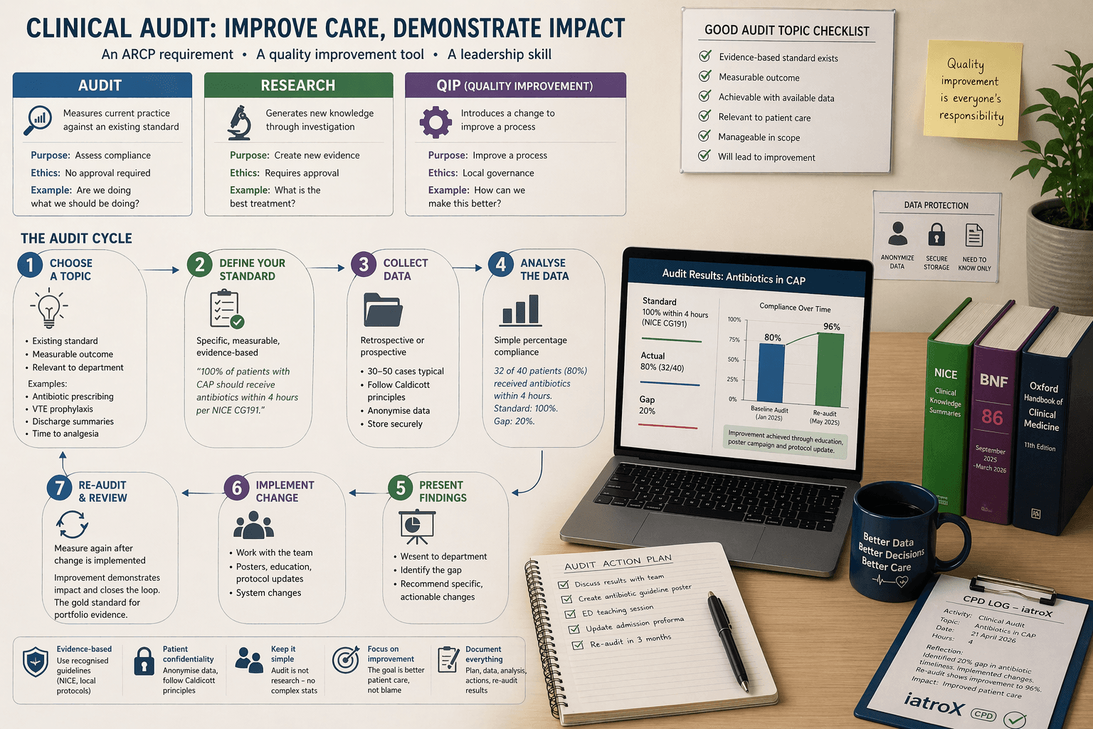 Clinical Audit for Trainees: Step-by-Step Guide from Topic Selection to Presentation