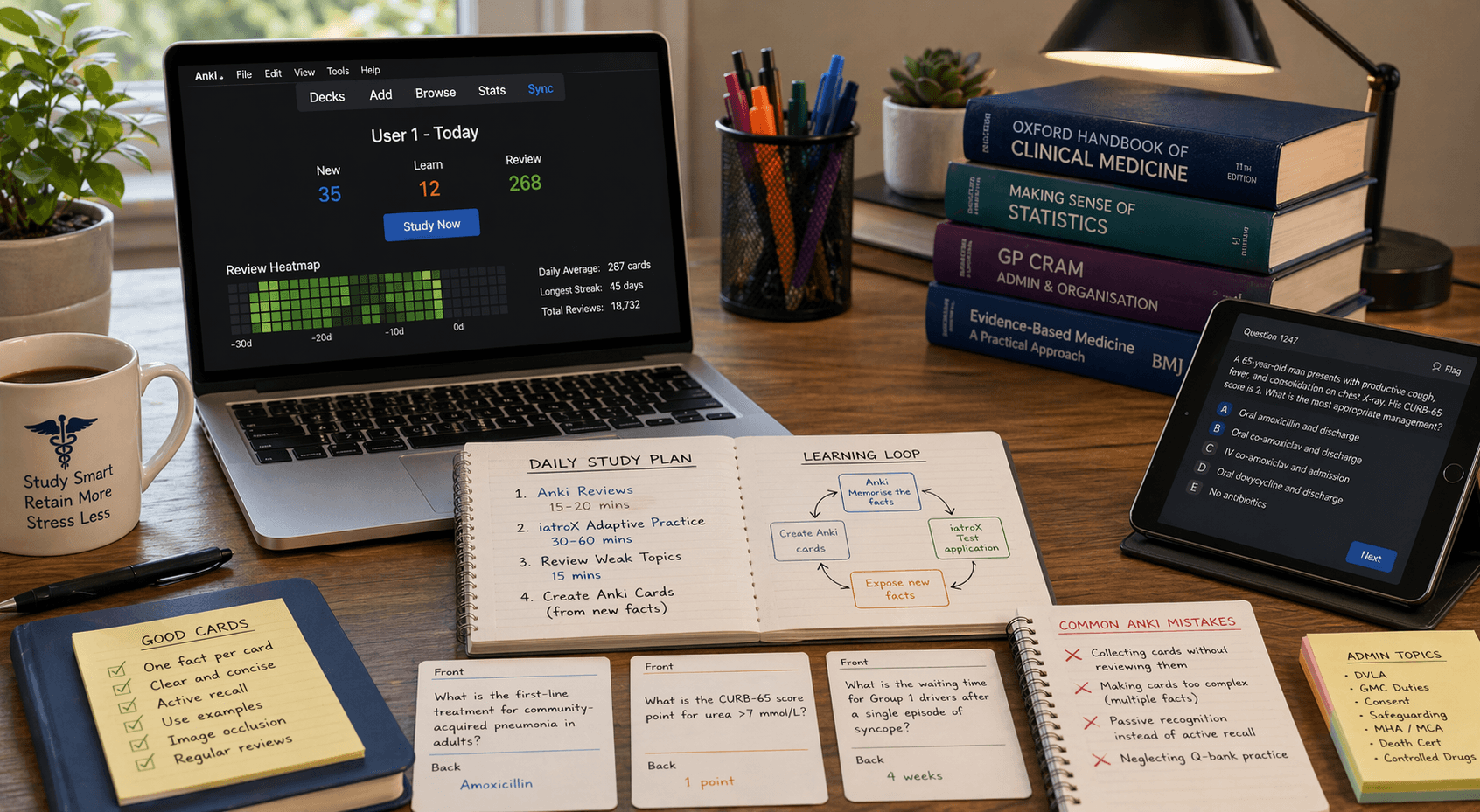 Anki for Medical Exams: The Complete Guide to Spaced Repetition for UKMLA, MRCP, and AKT