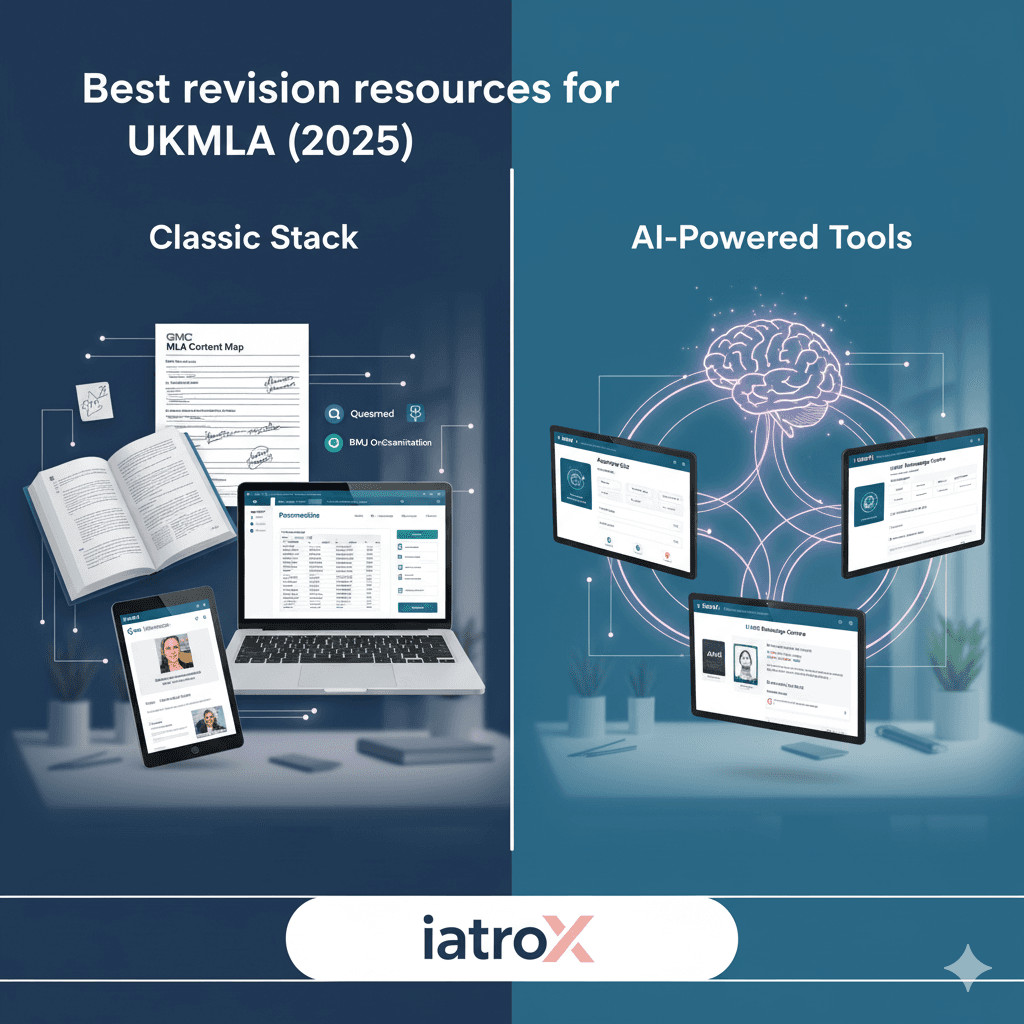 Best revision resources for UKMLA (2025): blending trusted classics with AI tools (incl. iatroX)