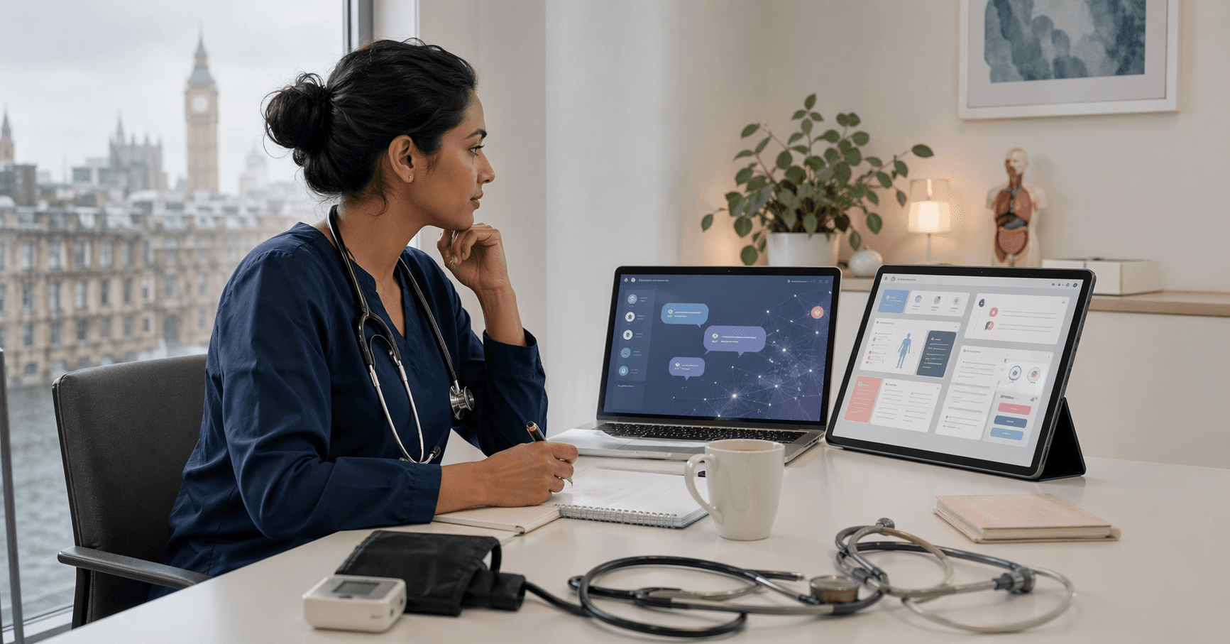 Image for ChatGPT vs iatroX for UK Clinicians (2026): US General-Purpose AI vs UK-Regulated Clinical Intelligence