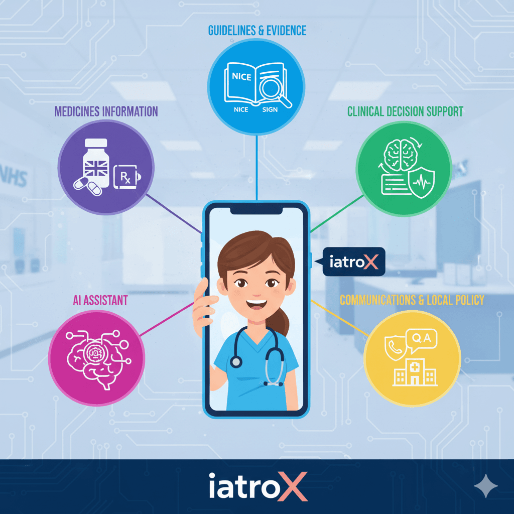 Featured image for The 2025 clinician’s toolkit: best apps & platforms for doctors, ACPs, pharmacists (incl. iatroX, BNF, Accurx, UpToDate & more)