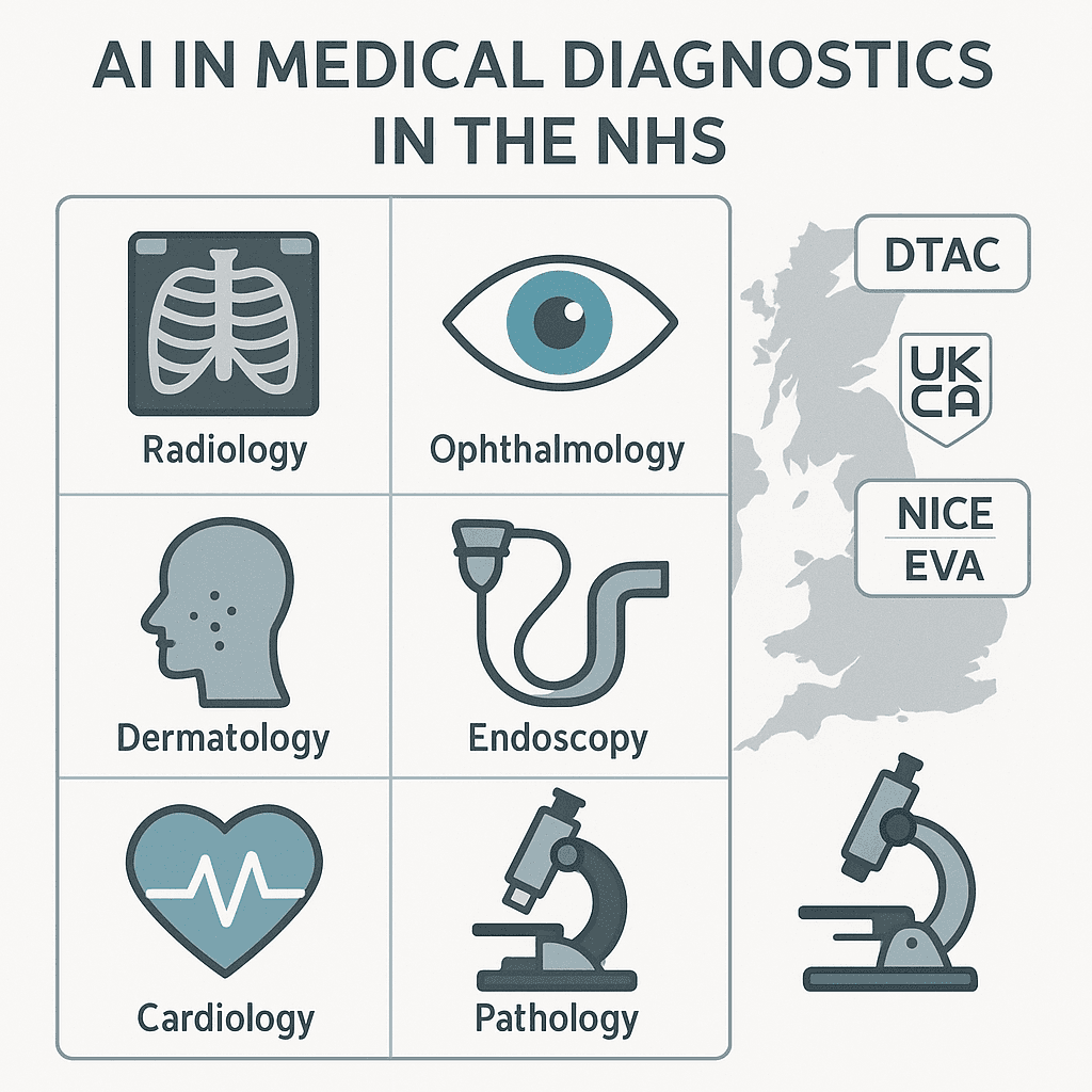 AI in diagnostics (UK, 2025): what clinicians can use today—and what’s coming next