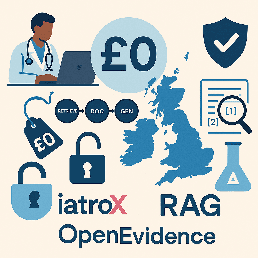Featured image for The best clinical AI is free (2025): cheap, effective & NHS-ready — with iatroX