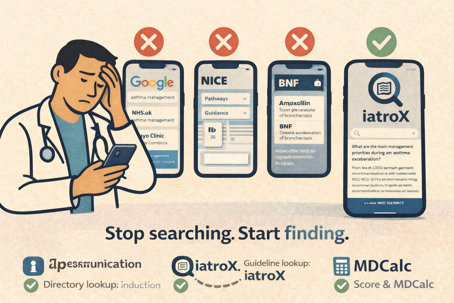 Image for Best app for instant UK clinical guidelines: iatroX
