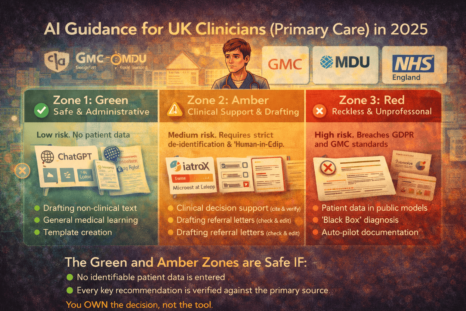 The GP’s “AI at work” rulebook: what’s safe, what’s reckless, and what’s simply unprofessional