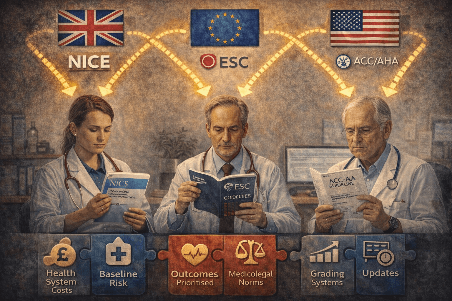 UK vs US vs EU guidelines: why they differ (even when the evidence is the same)