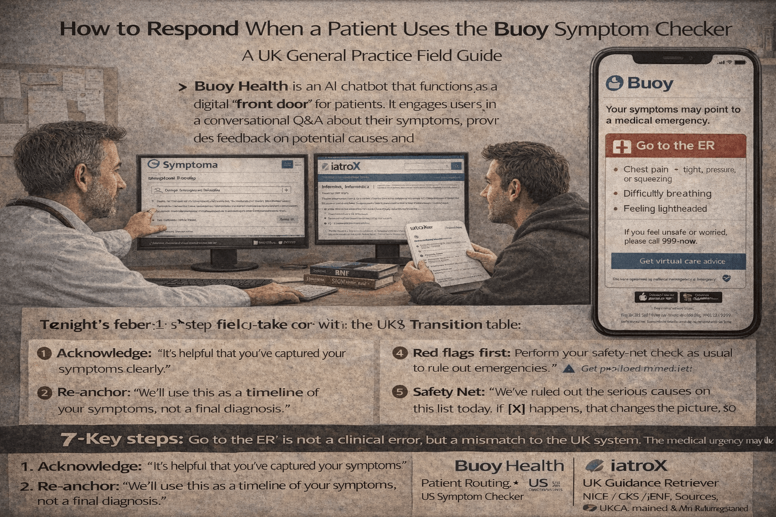 Image for Buoy Health symptom checker: what UK GPs should know (safety, use-cases, limitations)