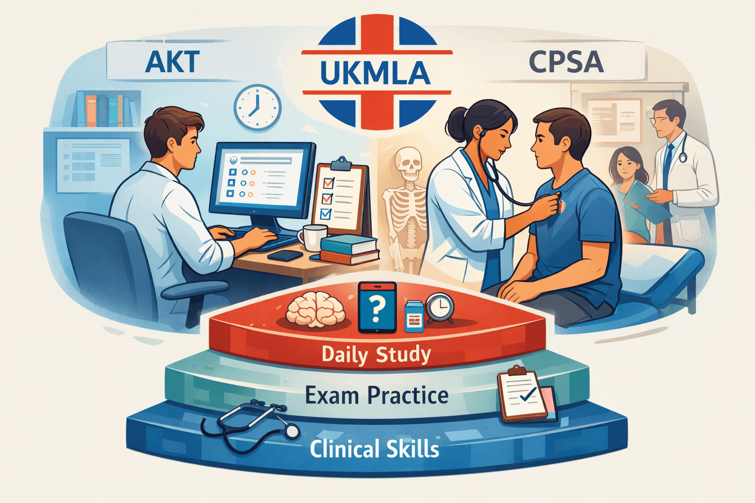 UKMLA (MLA) revision 2026: AKT vs CPSA + the resource stack that actually works