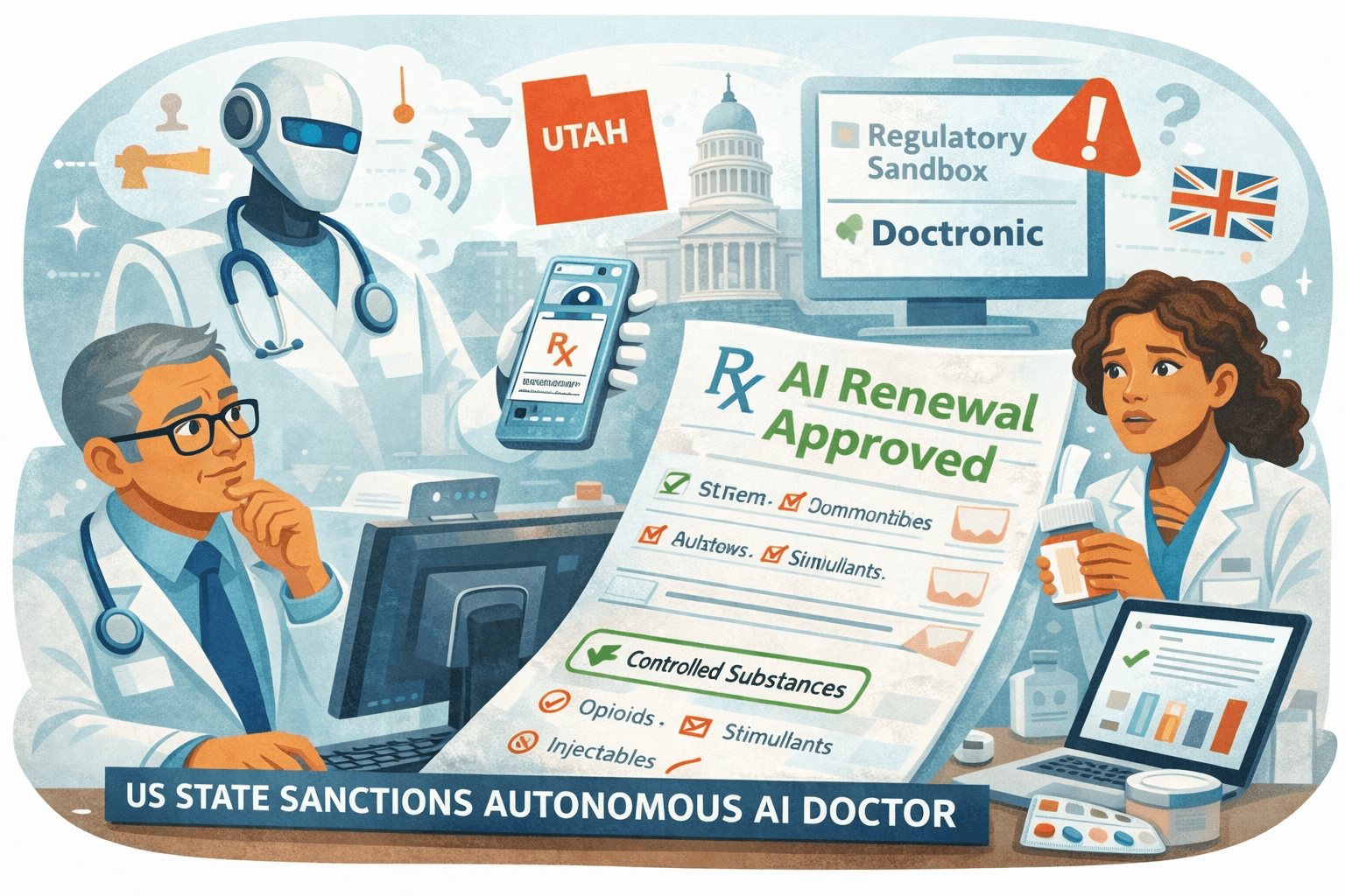 Image for Doctronic + Utah’s AI Prescription Pilot (2026): What It Signals for UK General Practice