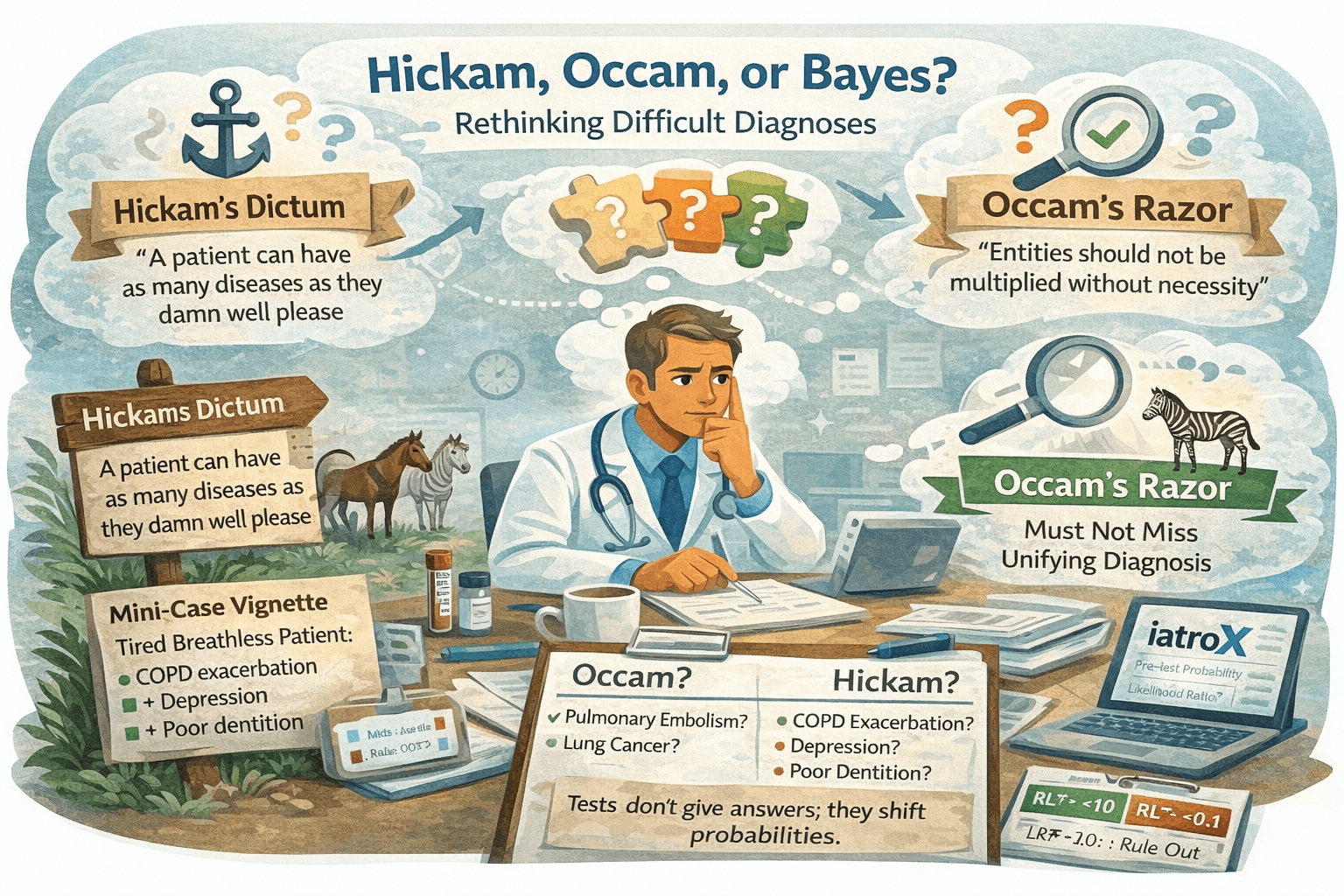 Image for From Hickam’s Dictum to Bayes’ Rule: Decision-Making Frameworks for Difficult Diagnoses