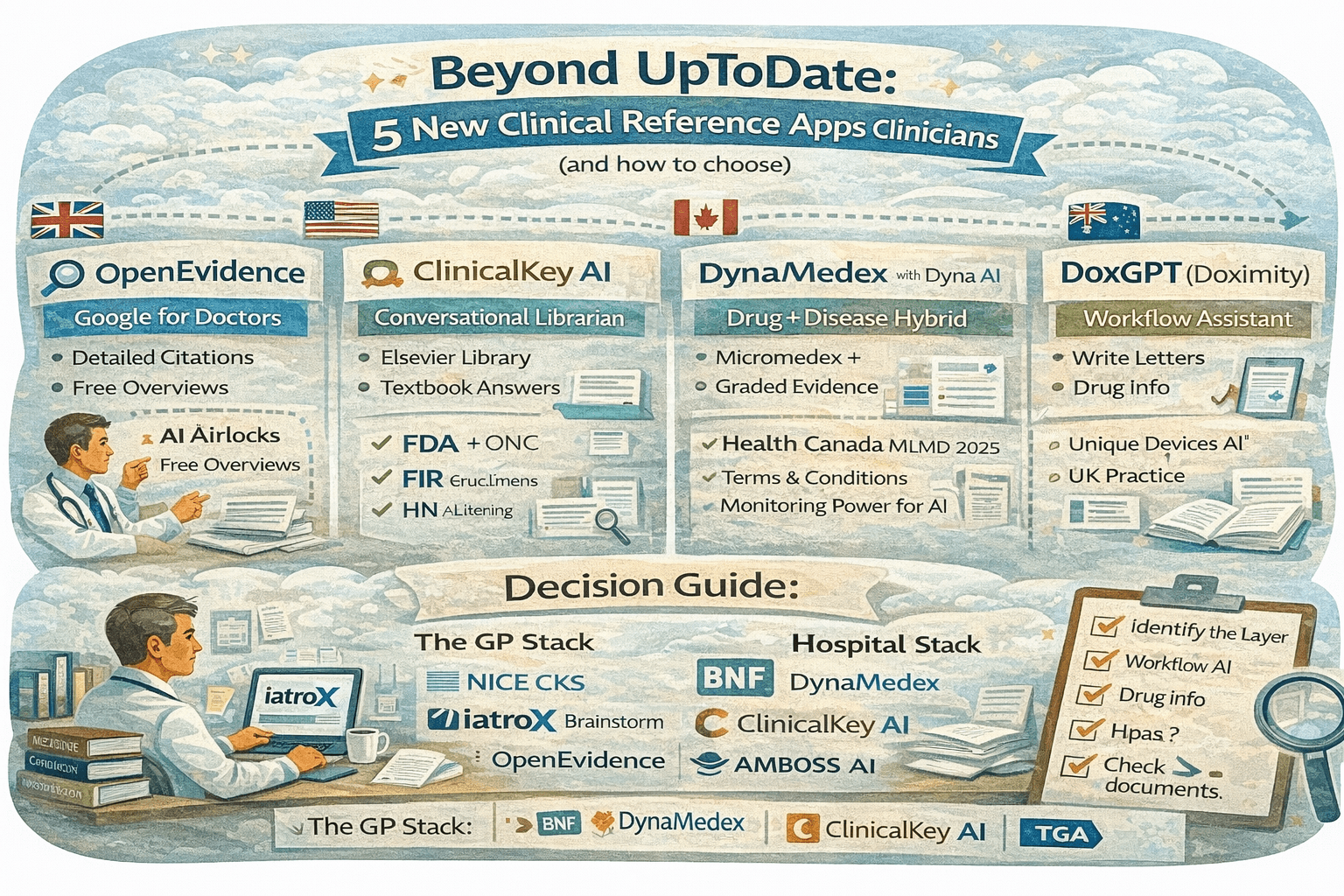 Image for Beyond UpToDate: 5 New Clinical Reference Apps Clinicians Should Know (and how to choose)