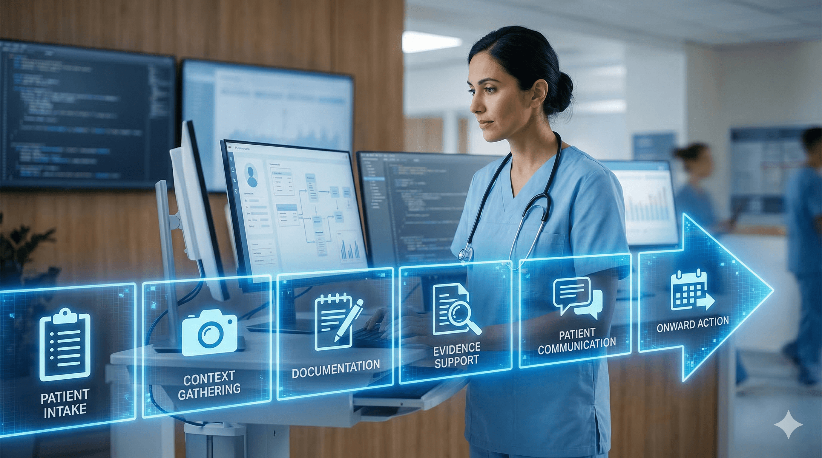 Featured image for The next clinician AI moat is not better answers. It is owning intake, workflow, and follow-through