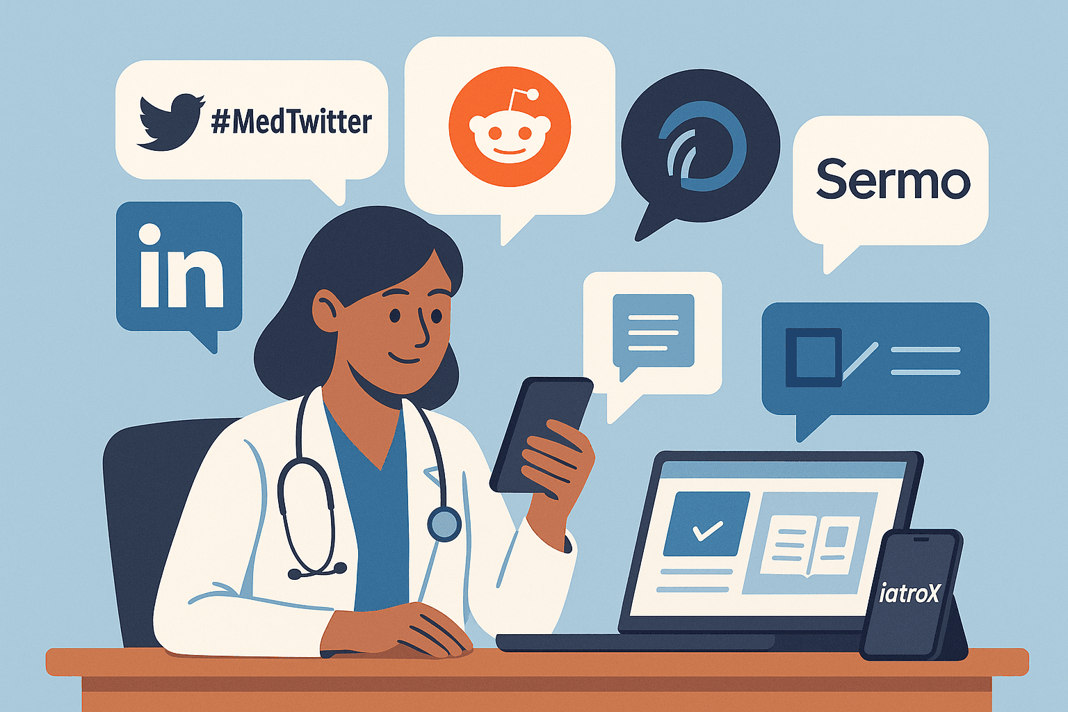 Leveraging social media and online communities for clinical excellence