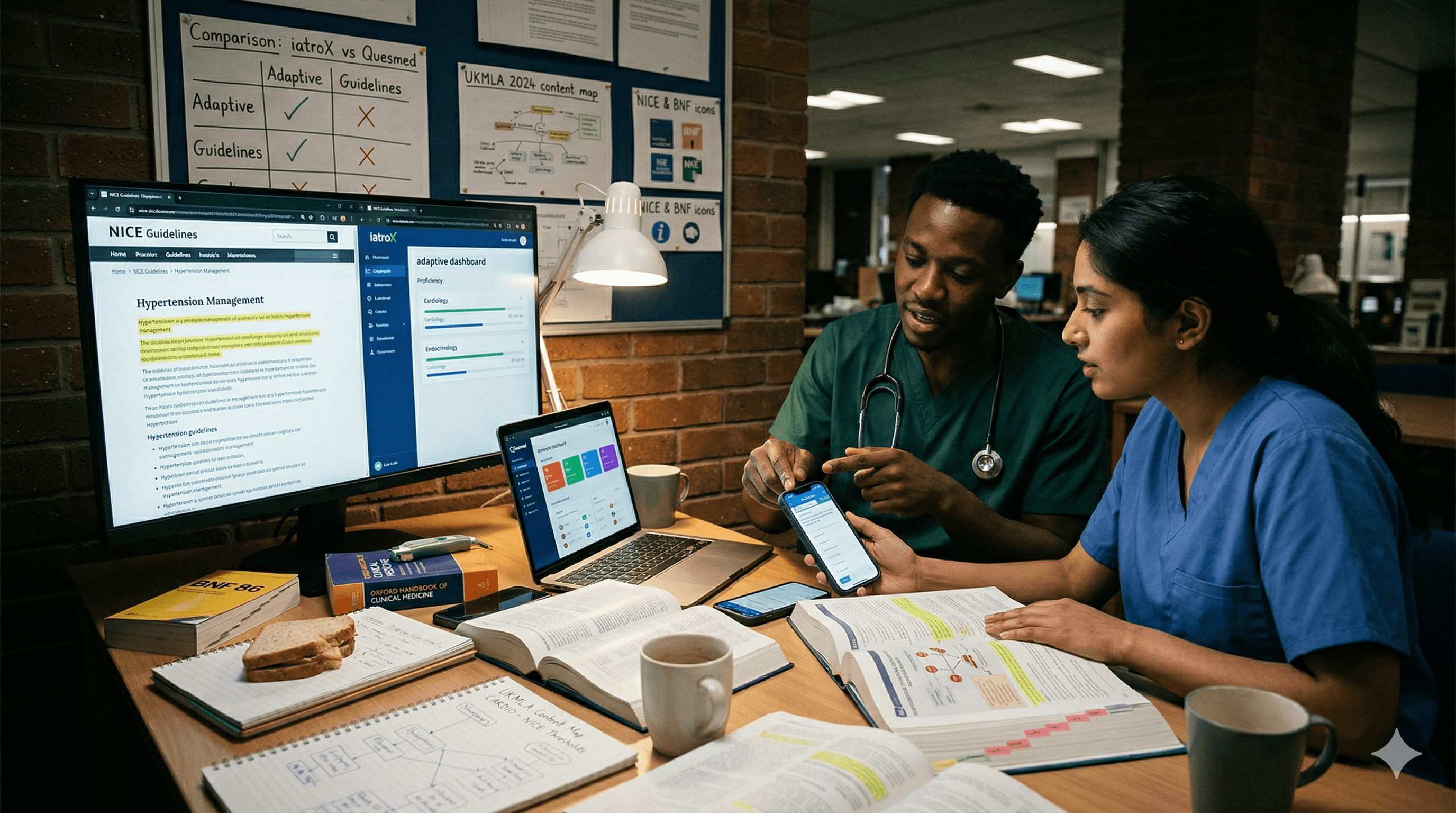 Image for Quesmed vs iatroX for UKMLA Revision — Which Adaptive Platform Actually Wins in 2026?