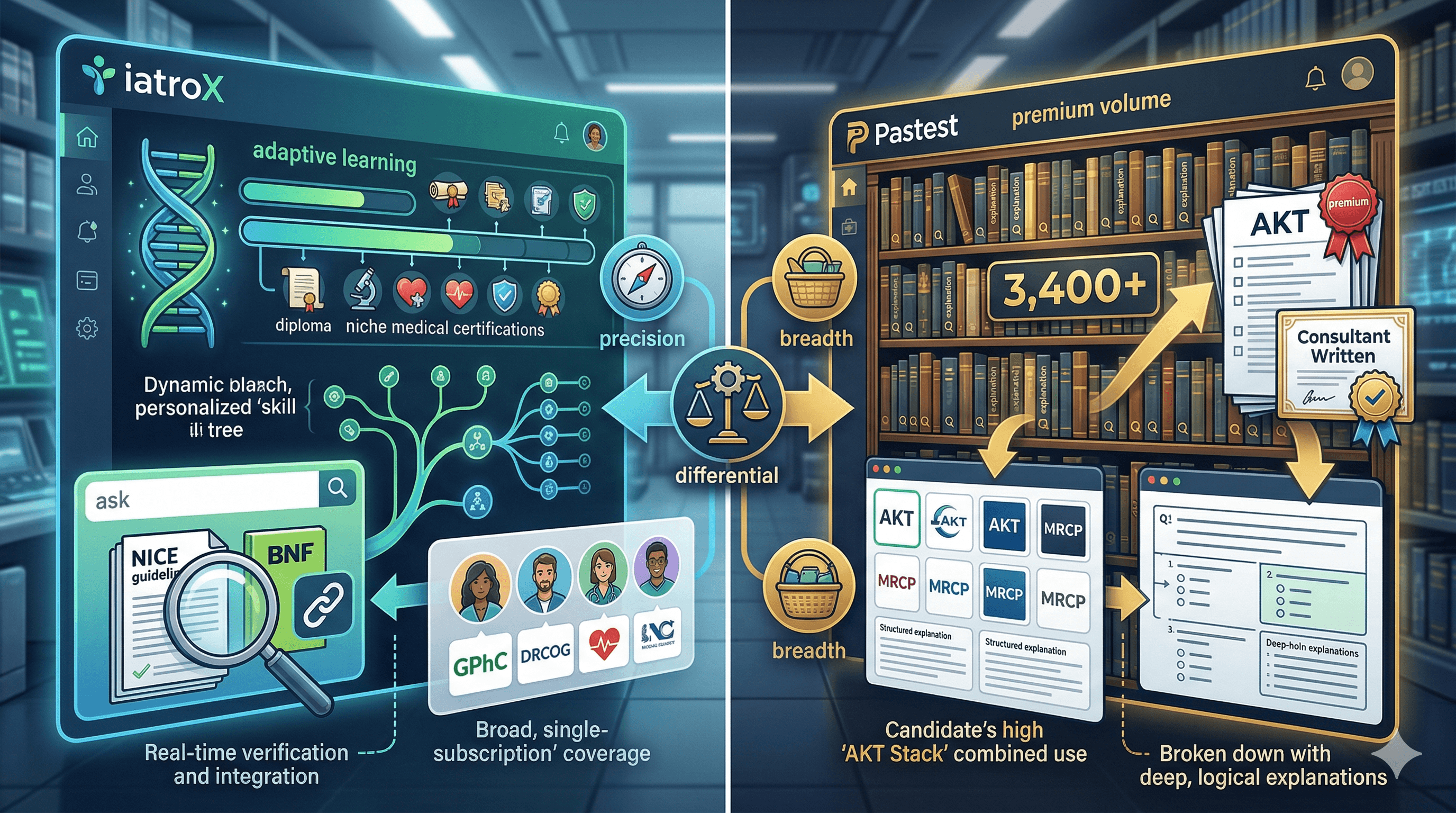 iatroX vs Pastest — 2026 Updated Comparison