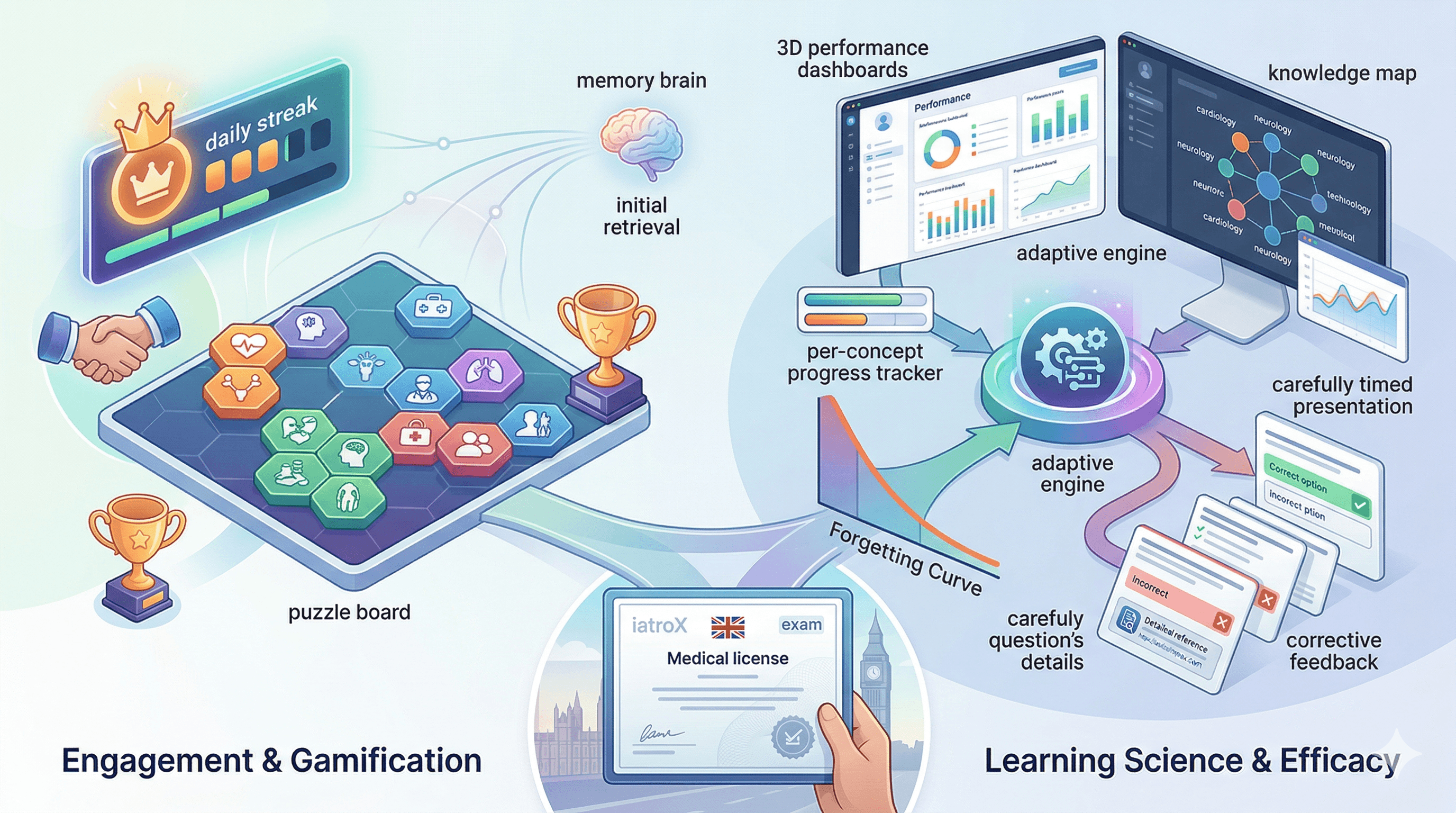 Image for Gamification in Medical Education — Does It Actually Work? Synapses, iatroX, and the Science