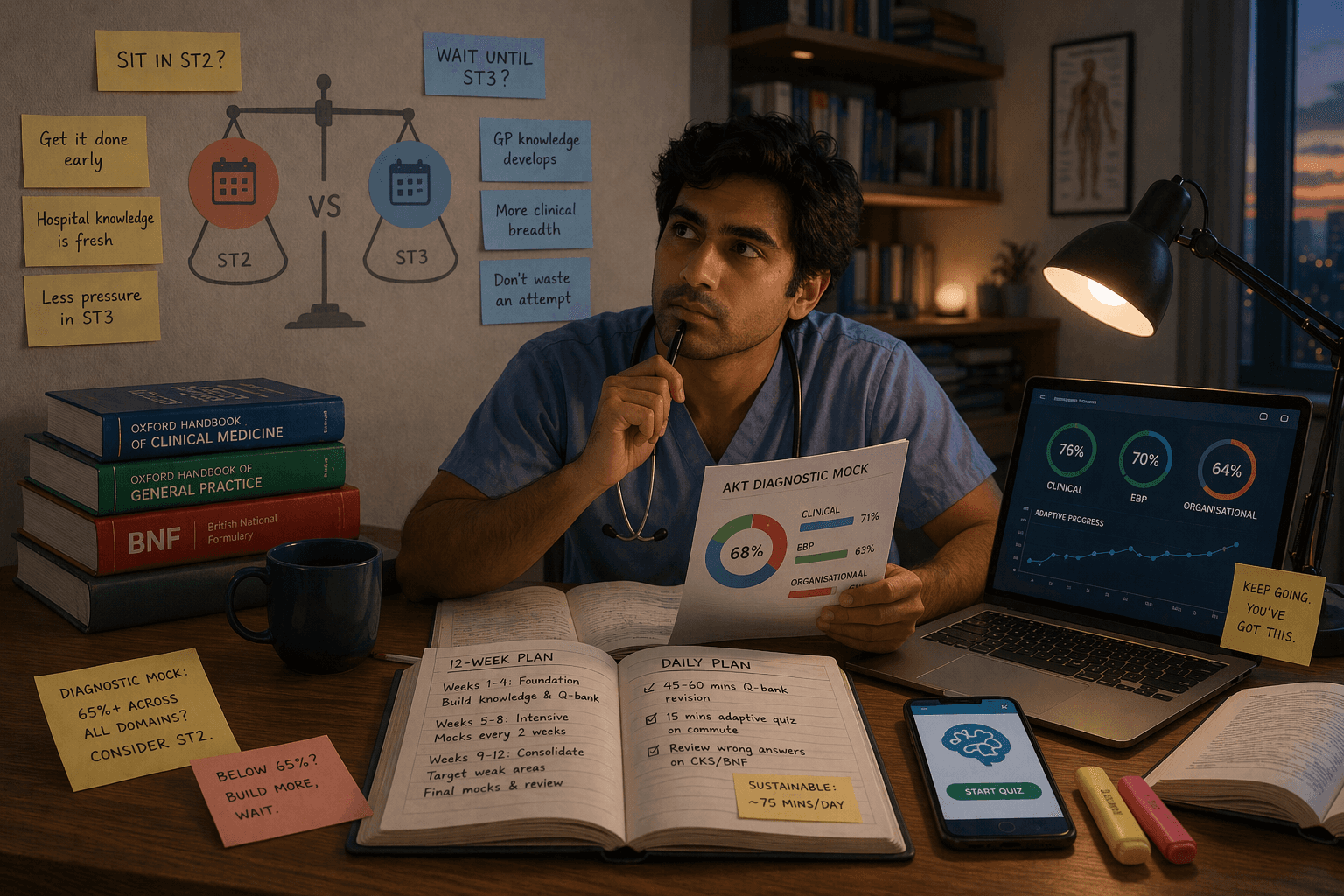 Image for ST2 GP Trainee Guide: When to Sit the AKT and How to Prepare Alongside Clinical Work