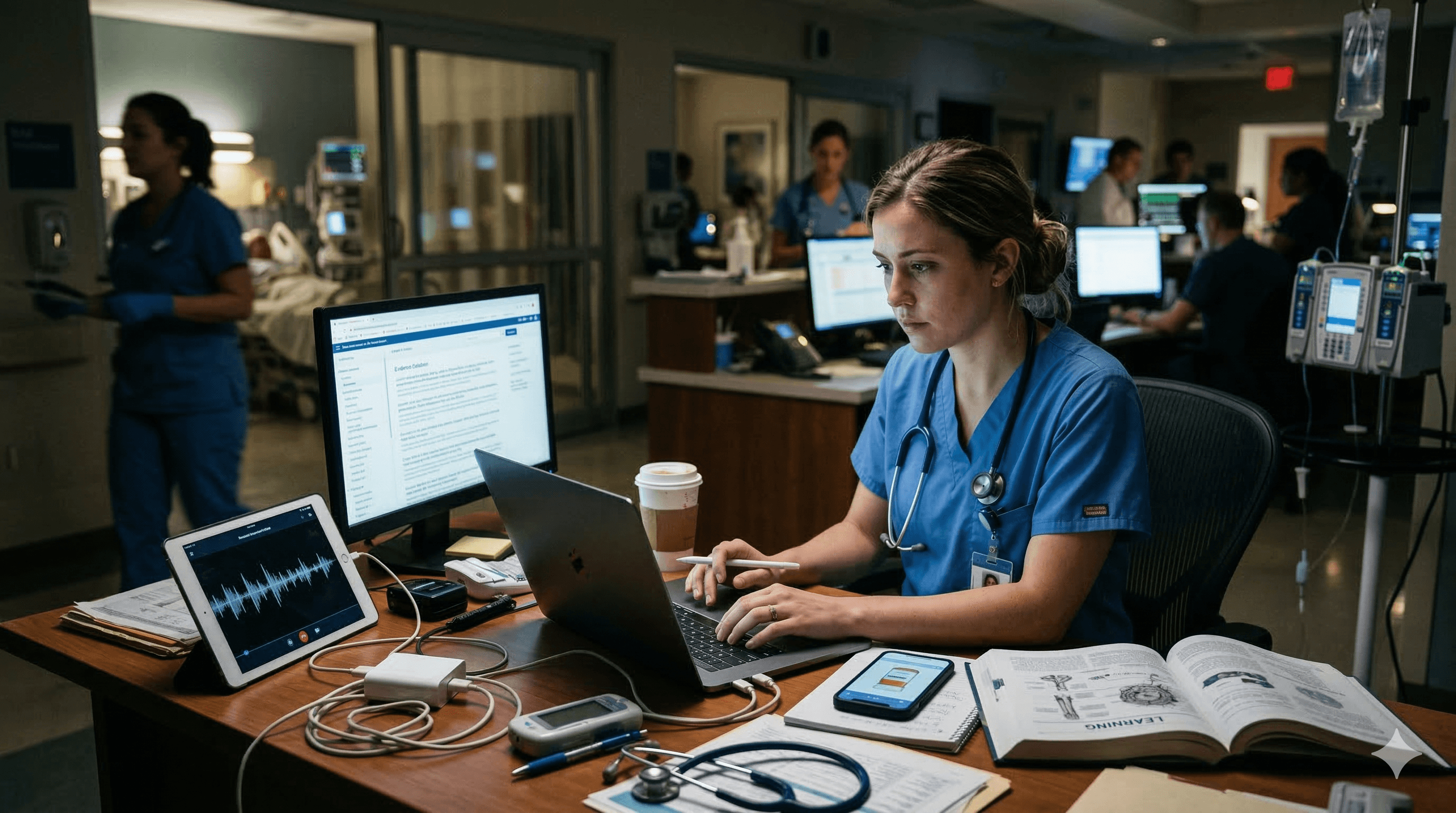 Featured image for The AI stack for new residents: documentation, evidence, differential, prescribing, revision