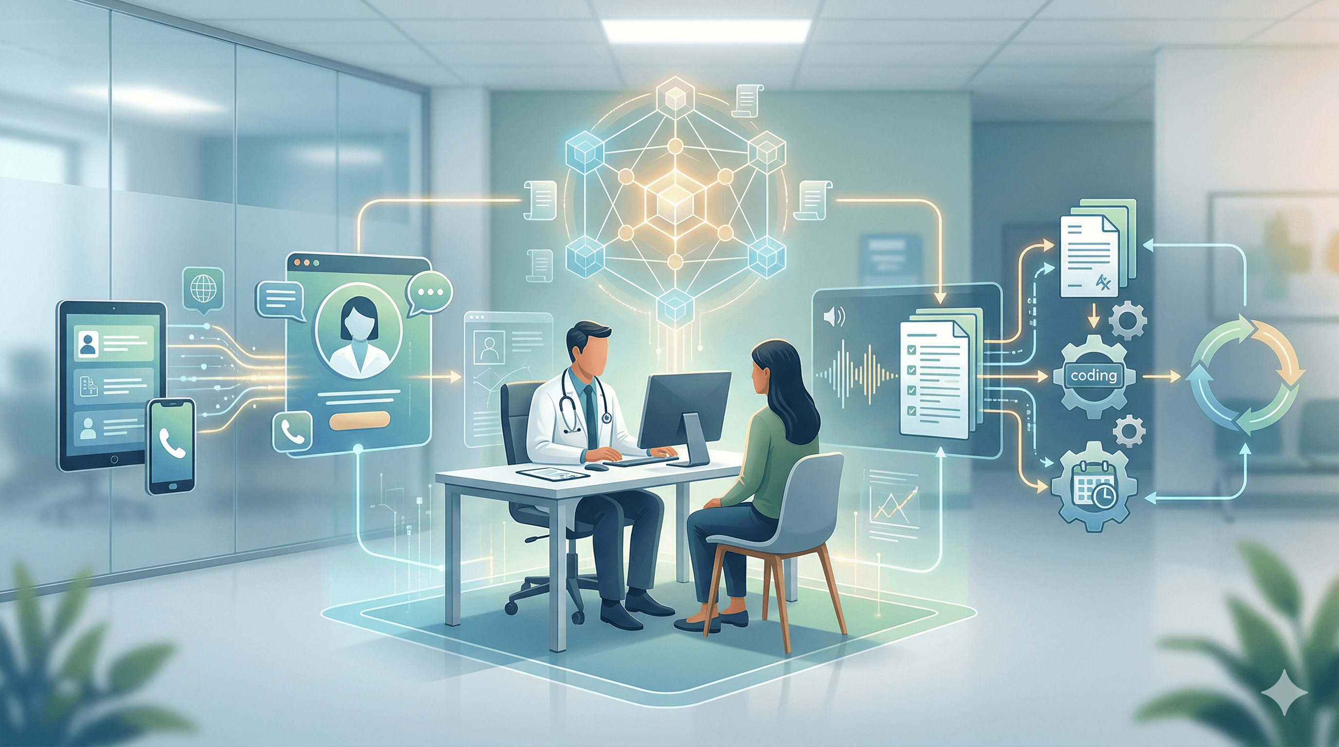 The Full-Visit AI Stack for UK GP Practices: What Primary Care Will Look Like When Precharting, Scribing, Triage, and Clinical Reference Work Together