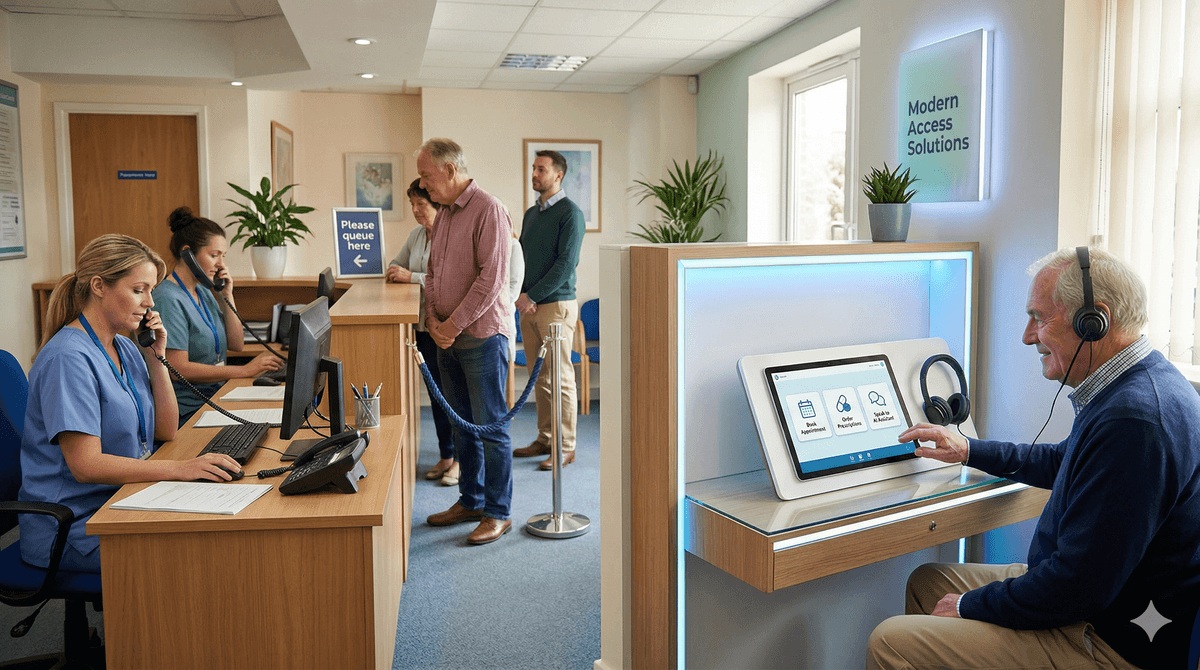 Gp Reception Screen QuantumLoop EMMA and the Rise of the AI Receptionist for GP Surgeries