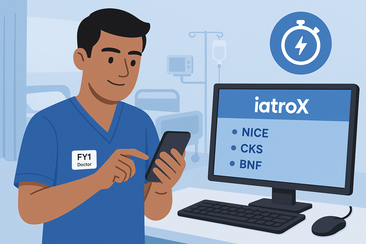 From UKMLA to FY1 ward rounds: using iatroX to support your search for UK clinical guidelines